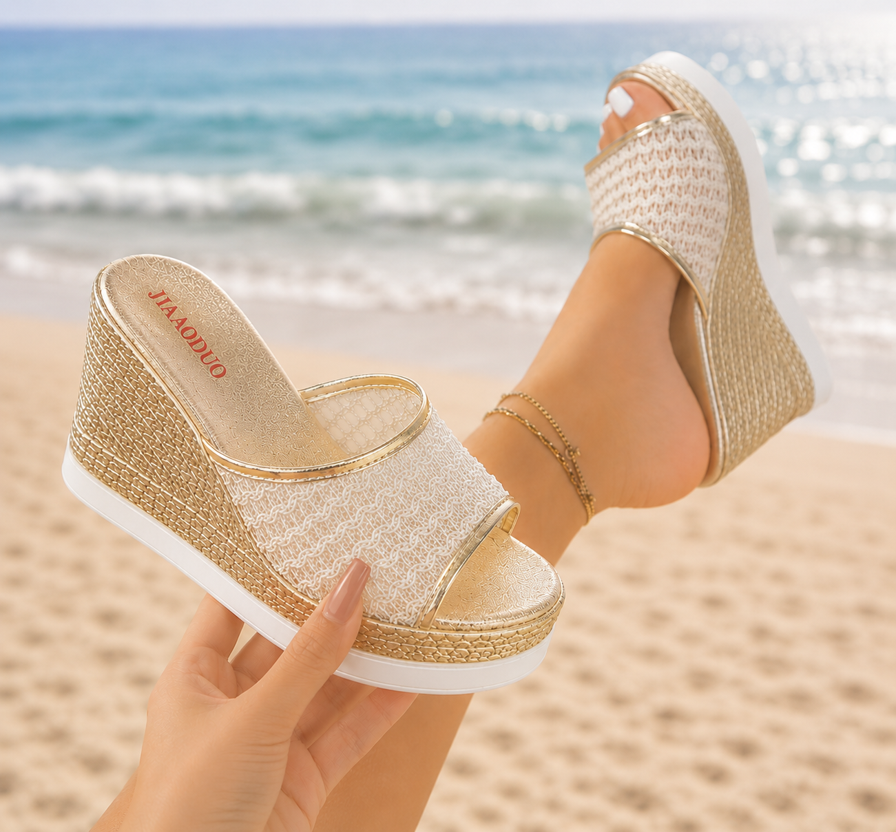 Open Toe Wedge Sandals